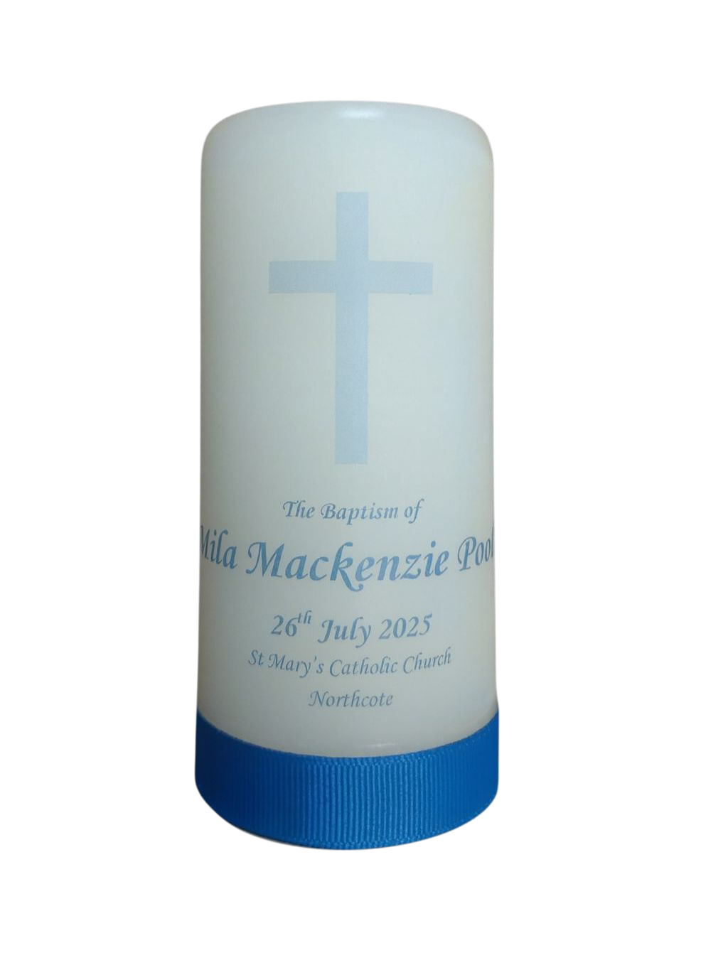 Baptism Candle 14cm: Design 1