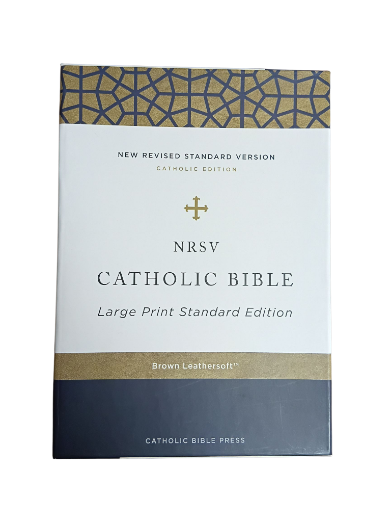 NRSV Catholic Bible Large Print Brown Leathersoft