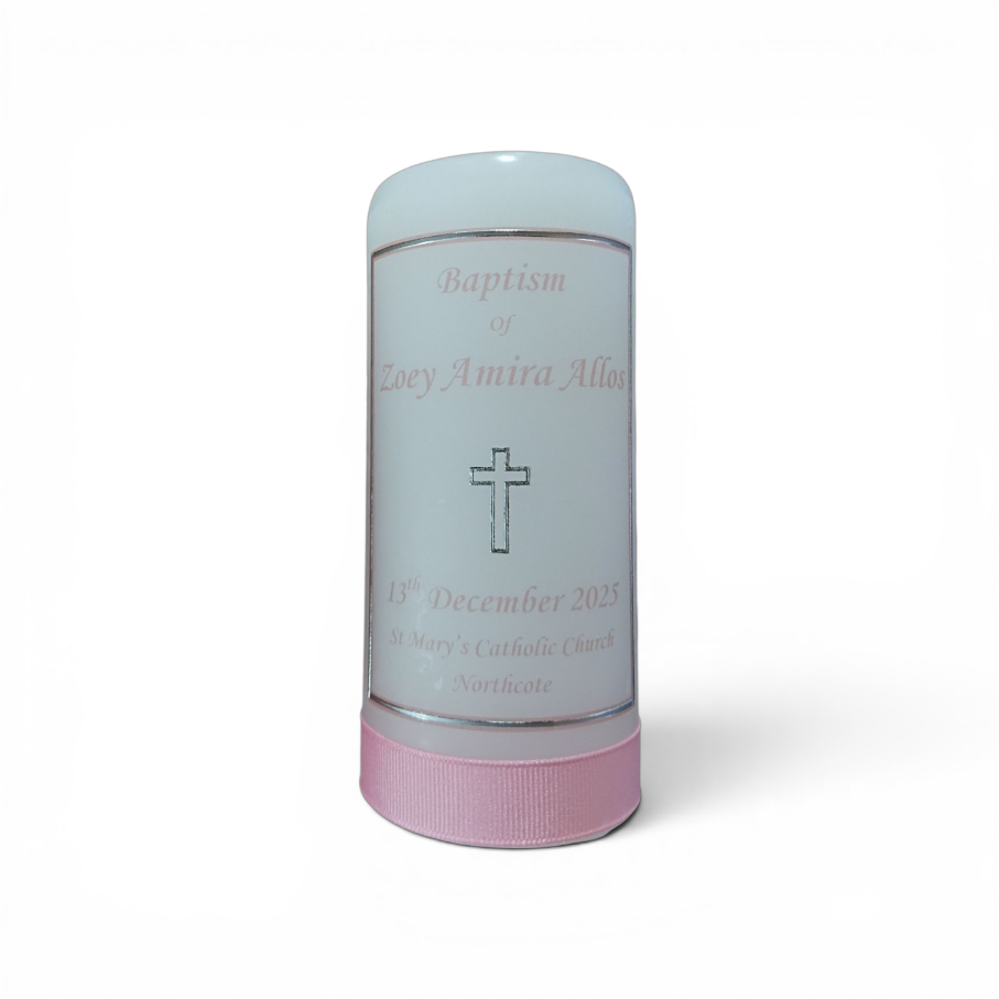 Baptism Candle 14cm: OG Design