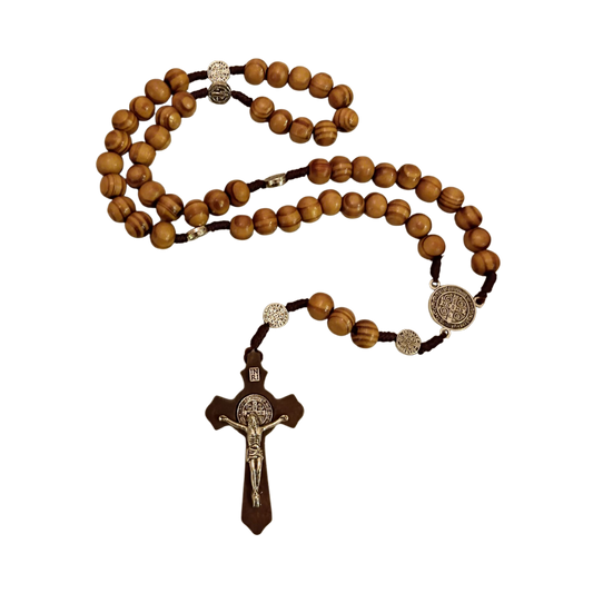 St. Benedict Wooden Rosary