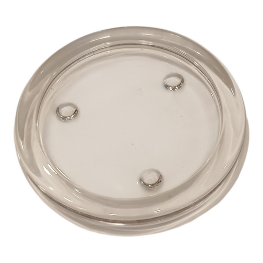 Baptism Candle Glass Holder - 10cm