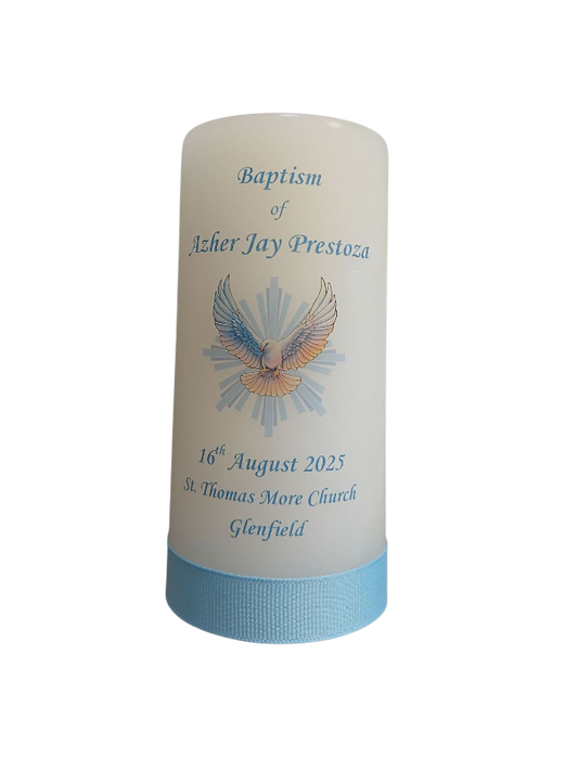 Baptism Candle 14cm: Design 2