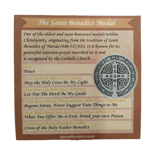 St Benedict Medal Prayer Card