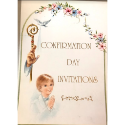 Writing Paper:Confirmation Boy Invite