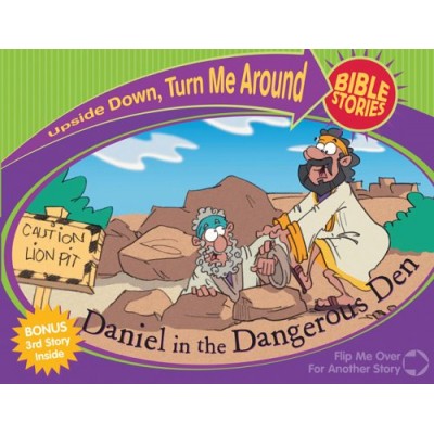 Daniel in the Dangerous Den Flip me over book
