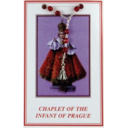 Chaplet Infant of Prague Red Crystal Chaplet Infant of Prague Red Crystal