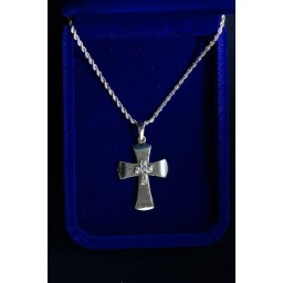 Gold Cross w Jewel overlaid Cross and chain Gold Cross w Jewel overlaid Cross and chain