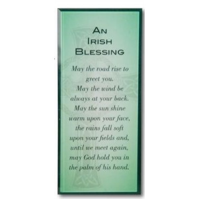 Plaque: Message in Glass -Home Blessing