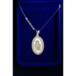 Mary O/L Grace medal, Gold & silver  and chain