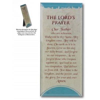 Plaque: Message in Glass - The Lord's Prayer