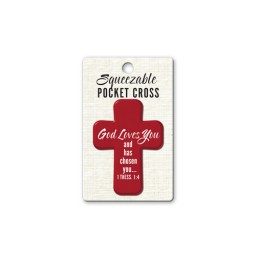 God Loves You - Squeezable Pocket Cross God Loves You - Squeezable Pocket Cross