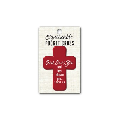 God Loves You - Squeezable Pocket Cross