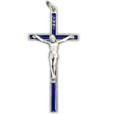 Crucifix Black Metal 8.5cm