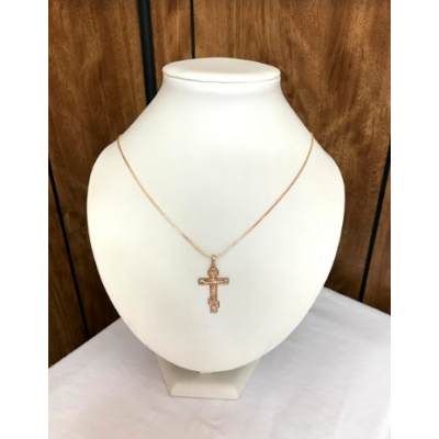 Crucifix Gold Coptic and Chain