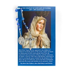 Chaplet Chrystal Our Lady of Fatima Eng/Spa