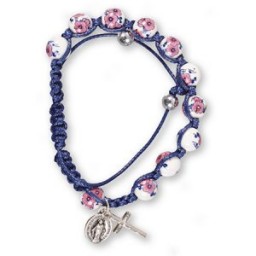 Rosary Bracelet Macrame Navy Blue Rosary Bracelet Macrame Navy Blue