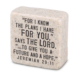 Scripture Stone: His Plans Jeremiah 29:11 Scripture Stone: His Plans Jeremiah 29:11