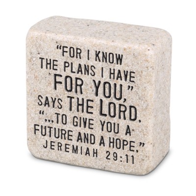 Scripture Stone: His Plans Jeremiah 29:11