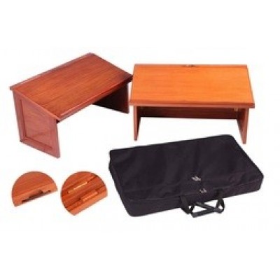 Mahogany Table Top Lectern In Portable Case