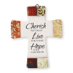 Cherish Yesterday..Porcelain Cross Cherish Yesterday..Porcelain Cross