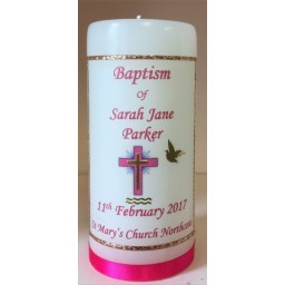 Baptism Candle Cerese Personalized 14cm