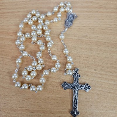 Creme Pearl Rosary