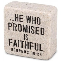 Scripture Stone:Faithful Hebrews 10:23