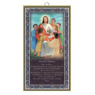 Plaque Wood:Prayer for Children