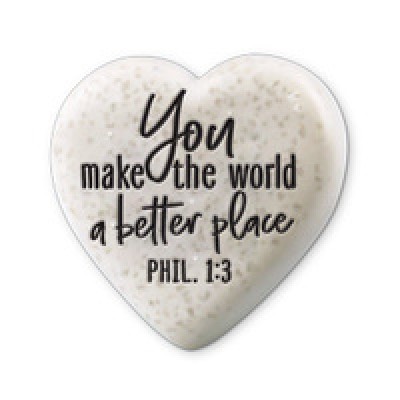 Heart Scripture Stone Phil 1:3 Better Place