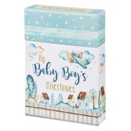 My Baby Boys Milestones Blue Boxed My Baby Boys Milestones Blue Boxed