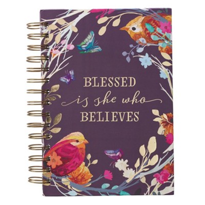 Journal Wirebound Blessed is she who Believes
