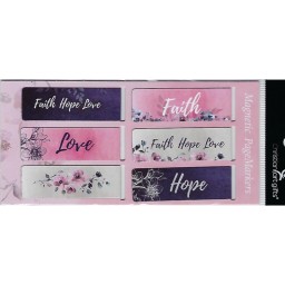 Magnetic Pagemarkers Faith Hope Love Magnetic Pagemarkers Faith Hope Love