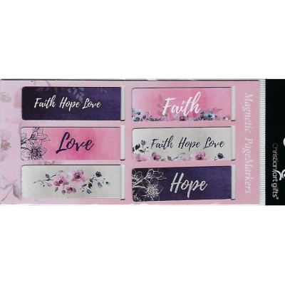 Magnetic Pagemarkers Faith Hope Love