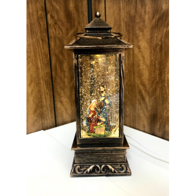Nativity Lantern with Glitter and Music