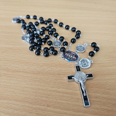 Rosary Black St Benedict