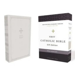 NRSV Catholic Edition Leathersoft White