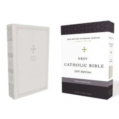 NRSV Catholic Edition Leathersoft White