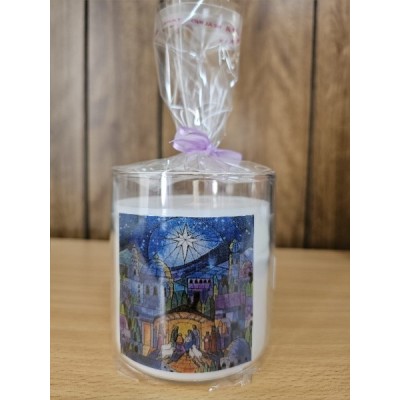 Assorted Designs Glass/Wax 400ML Candle