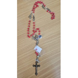 Nativity Rosary Red beads