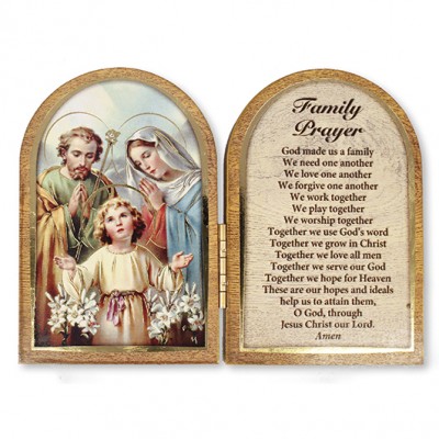 Holy Family Wooden Plaque