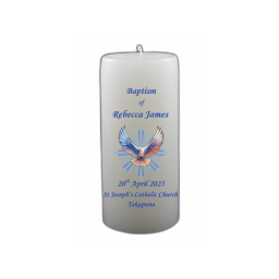 Baptism Candle 14cm: New Blue 2 Baptism Candle 14cm: New Blue 2