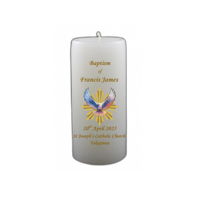 Baptism Candle 14cm: New Gold 3