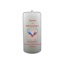 Baptism Candle 14cm: New Pink 2 Baptism Candle 14cm: New Pink 2