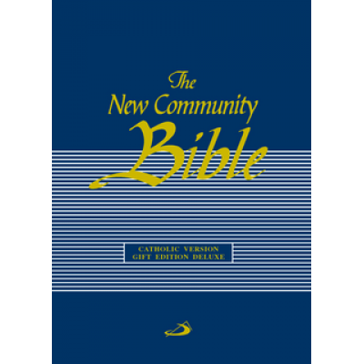 New Community Bible Gift Edition Deluxe with Zip Blue