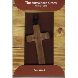 Hanging Cross Wood John 3:16