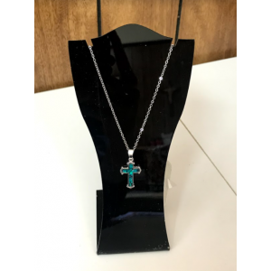 Cross Paua silver-plated with chain